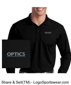 OPTICS Long Sleeve Sport-Wick Polo Micropique Design Zoom
